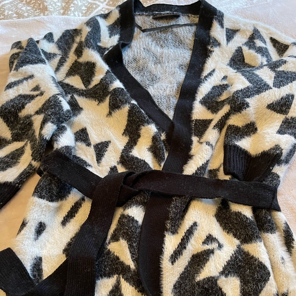 Lane Bryant - Warm, Black and White cardigan